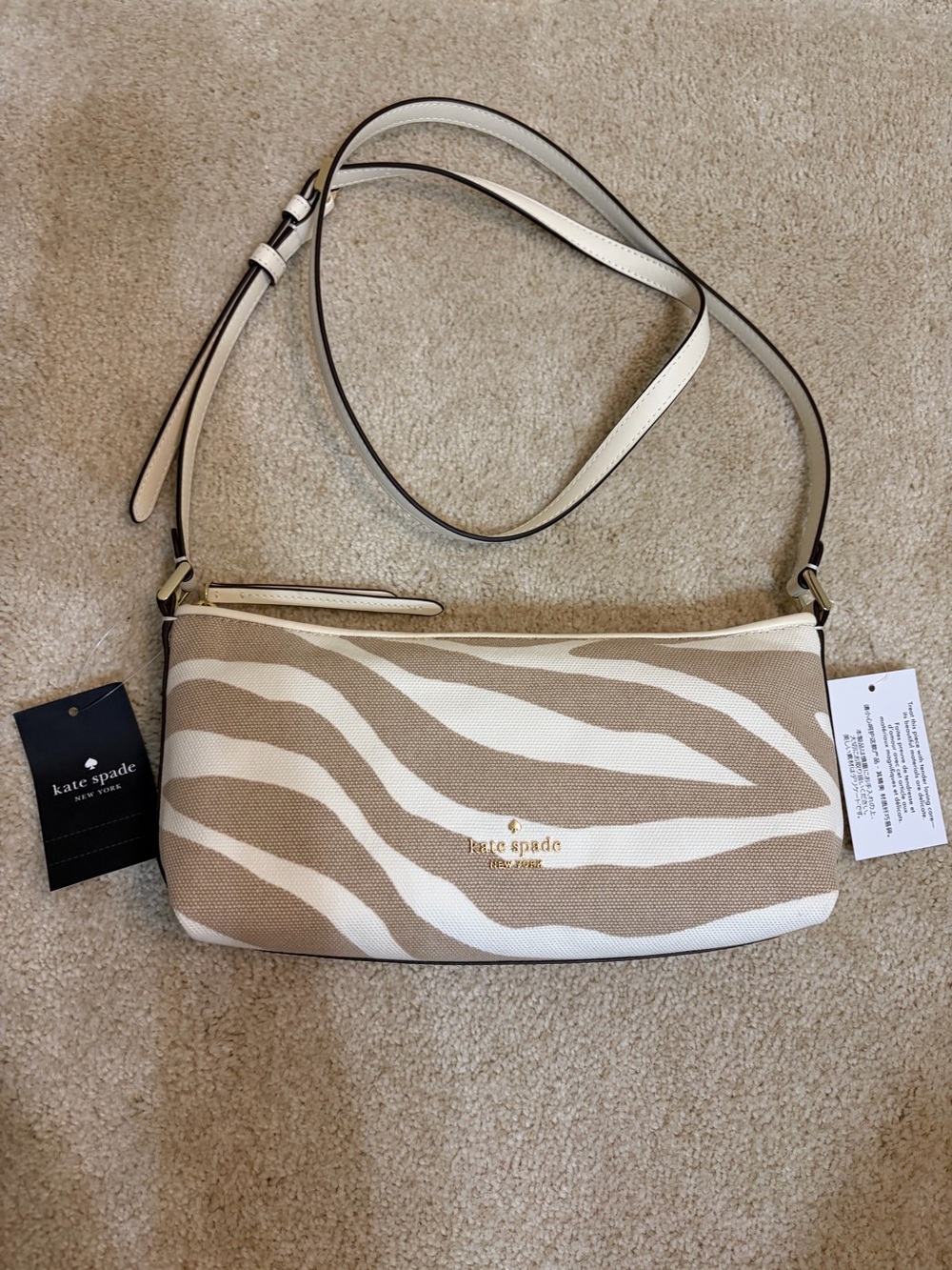 kate spade Lenox Zebra Mini Crossbody Bag